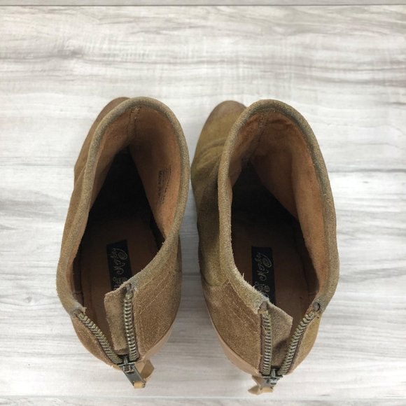 Naughty Monkey Ankle Boots Womens 8 Sereena Brown Suede Booties - Picture 10 of 12